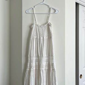 White full length sundress/maxi dress